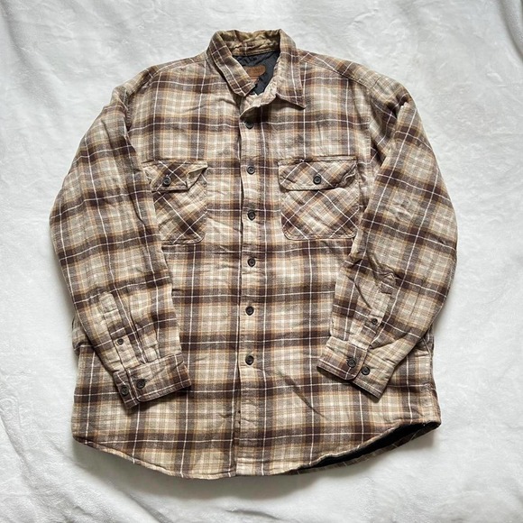 Y2k faded glory brown plaid jacket - Picture 1 of 4